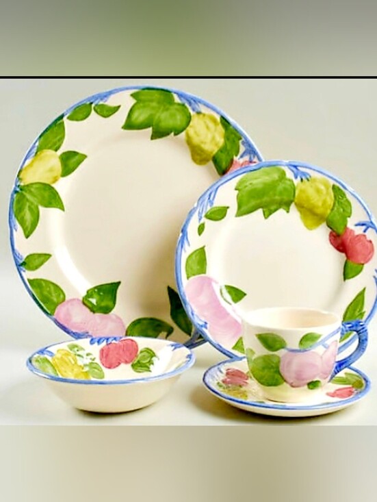 Orchard Glade by Franciscan Other - Orchard Glade By Franciscan Hand-Painted 5 Pc Set NWOT